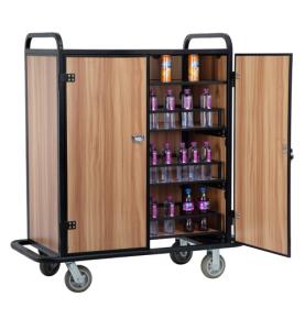 Hotel restock minibar beverage trolley
